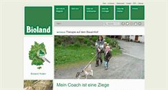 Desktop Screenshot of bioland.de