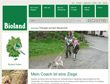 Tablet Screenshot of bioland.de