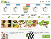 Tablet Screenshot of bioland.sk
